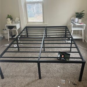 Black Metal Bed Frame 18 inch